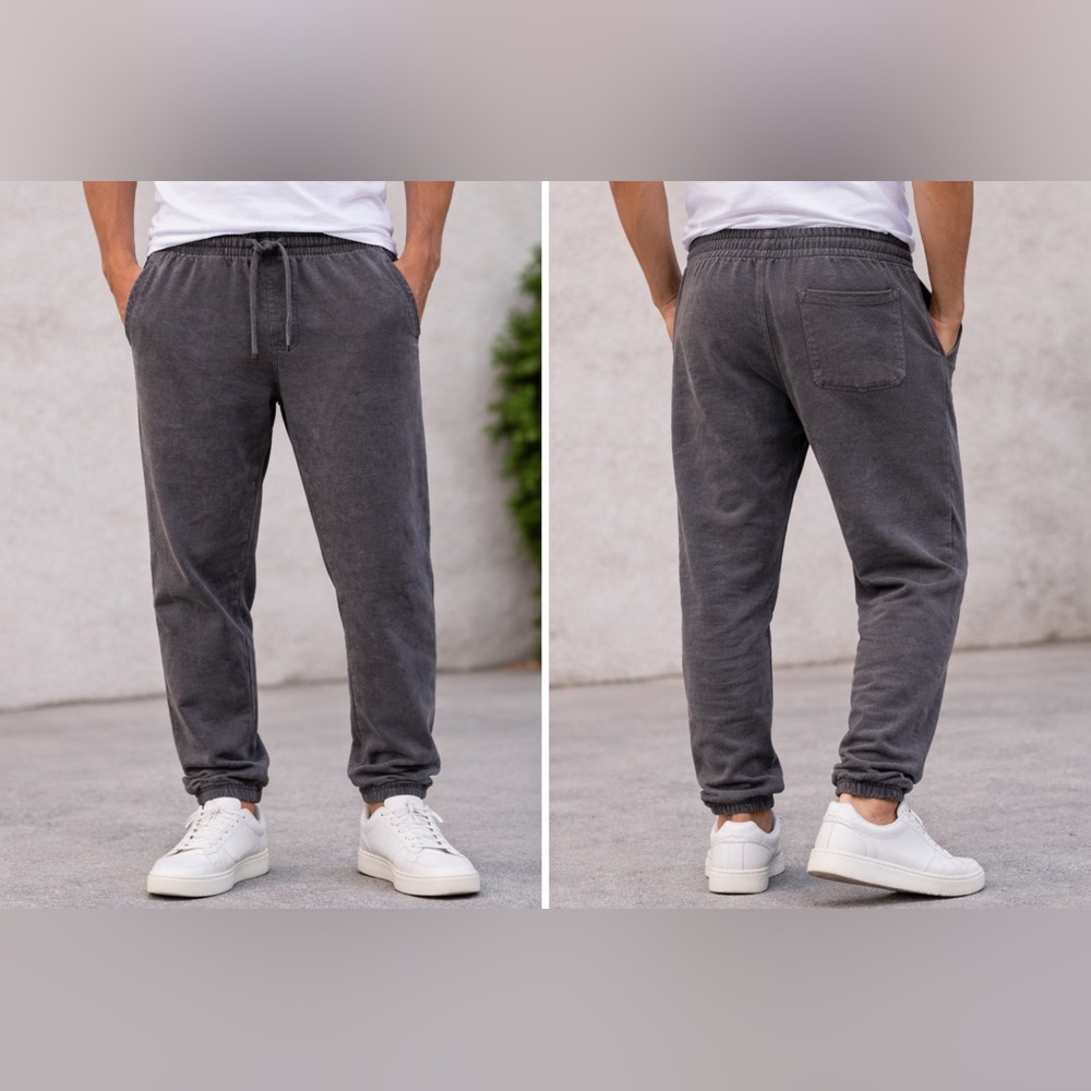 Talentless Washed Charcoal Drawstring Joggers. Bb8 - image 1